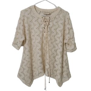 Moon River Oversized Boho Blouse